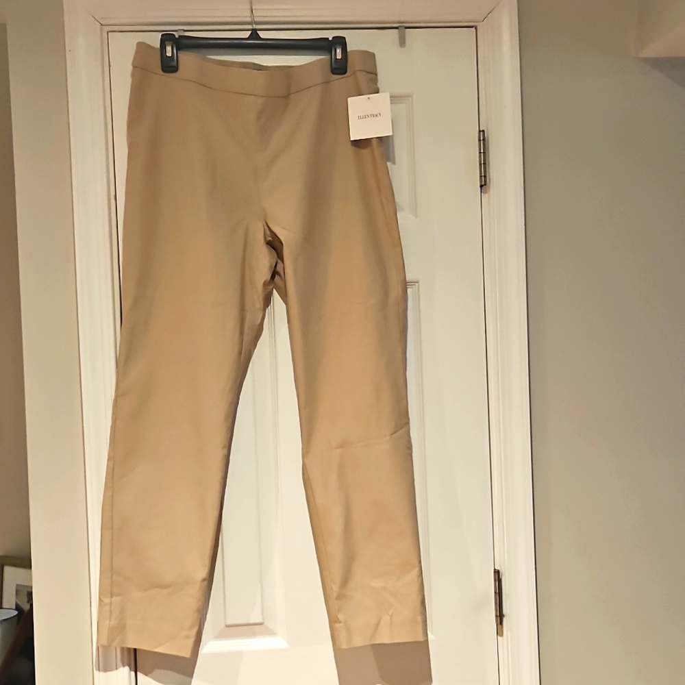 NWT Ellen Tracy Mid-Rise Slim Leg Ankle Pant